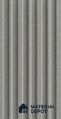 Linen Grey 10 ft x 0.89 ft (3060x270 mm) Stripes Design Interior & Exterior Wall & Ceiling Panel - 20 mm | Suitable for Balcony, Facade & Open Area | Width is Subjected to 5% Variation