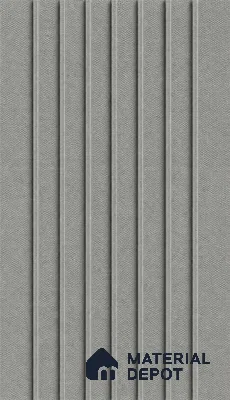 Linen Grey 10 ft x 0.89 ft (3060x270 mm) Unic Design Interior & Exterior Wall & Ceiling Panel - 15 mm | Suitable for Balcony, Facade & Open Area | Width is Subjected to 5% Variation