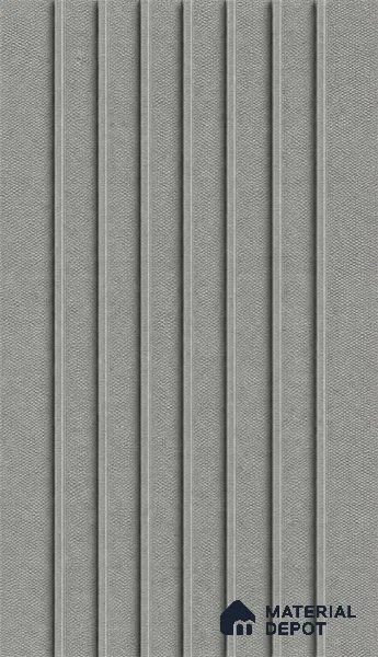 Linen Grey 10 ft x 0.89 ft (3060x270 mm) Unic Design Interior & Exterior Wall & Ceiling Panel - 15 mm | Suitable for Balcony, Facade & Open Area | Width is Subjected to 5% Variation