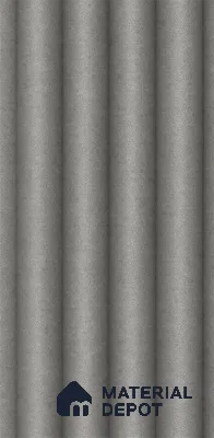 Linen Grey 10 ft x 0.7 ft (3060x215 mm) Dome Design Interior & Exterior Wall & Ceiling Panel - 20 mm | Suitable for Balcony, Facade & Open Area | Width is Subjected to 5% Variation