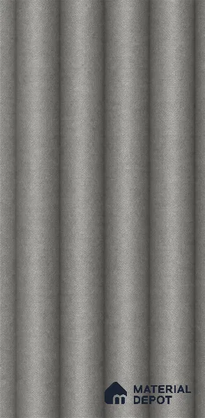 Linen Grey 10 ft x 0.7 ft (3060x215 mm) Dome Design Interior & Exterior Wall & Ceiling Panel - 20 mm | Suitable for Balcony, Facade & Open Area | Width is Subjected to 5% Variation