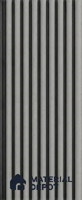 Linen Grey 10 ft x 0.85 ft (3060x260 mm) Prism Dual Tone Design Interior & Exterior Wall & Ceiling Panel - 21 mm | Suitable for Balcony, Facade & Open Area | Width is Subjected to 5% Variation