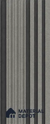 Linen Grey 10 ft x 0.89 ft (3060x270 mm) Unic Dual Tone Design Interior & Exterior Wall & Ceiling Panel - 15 mm | Suitable for Balcony, Facade & Open Area | Width is Subjected to 5% Variation