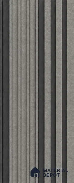 Linen Grey 10 ft x 0.89 ft (3060x270 mm) Unic Dual Tone Design Interior & Exterior Wall & Ceiling Panel - 15 mm | Suitable for Balcony, Facade & Open Area | Width is Subjected to 5% Variation