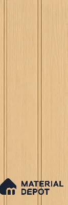 Maple Wood 10 ft x 1 ft (3060x340 mm) Duo Design Interior & Exterior Wall & Ceiling Panel - 12 mm | Suitable for Balcony, Facade & Open Area | Width is Subjected to 5% Variation