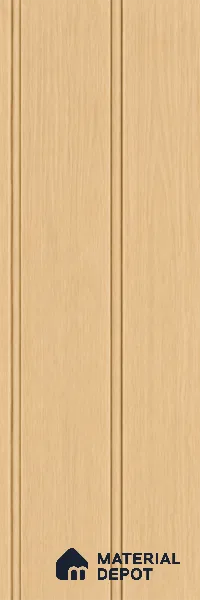 Maple Wood 10 ft x 1 ft (3060x340 mm) Duo Design Interior & Exterior Wall & Ceiling Panel - 12 mm | Suitable for Balcony, Facade & Open Area | Width is Subjected to 5% Variation