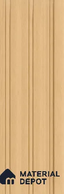Maple Wood 10 ft x 1 ft (3060x340 mm) Soffit Design Interior & Exterior Wall & Ceiling Panel - 12 mm | Suitable for Balcony, Facade & Open Area | Width is Subjected to 5% Variation