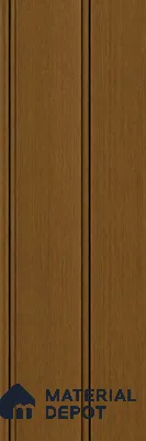 Golden Oak 10 ft x 1 ft (3060x340 mm) Duo Design Interior & Exterior Wall & Ceiling Panel - 12 mm | Suitable for Balcony, Facade & Open Area | Width is Subjected to 5% Variation