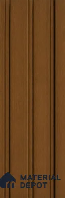 Golden Oak 10 ft x 1 ft (3060x340 mm) Soffit Design Interior & Exterior Wall & Ceiling Panel - 12 mm | Suitable for Balcony, Facade & Open Area | Width is Subjected to 5% Variation