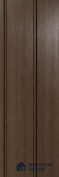 Walnut 10 ft x 1 ft (3060x340 mm) Duo Design Interior & Exterior Wall & Ceiling Panel - 12 mm | Suitable for Balcony, Facade & Open Area | Width is Subjected to 5% Variation