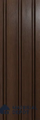 Walnut 10 ft x 1 ft (3060x340 mm) Soffit Design Interior & Exterior Wall & Ceiling Panel - 12 mm | Suitable for Balcony, Facade & Open Area | Width is Subjected to 5% Variation