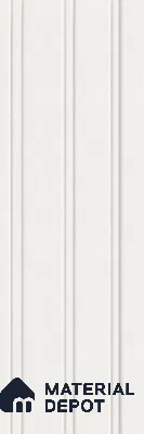 Super White 10 ft x 1 ft (3060x340 mm) Soffit Design Interior & Exterior Wall & Ceiling Panel - 12 mm | Suitable for Balcony, Facade & Open Area | Width is Subjected to 5% Variation