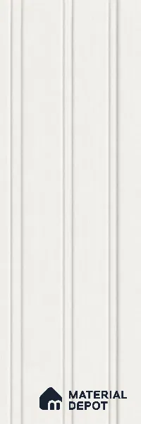 Super White 10 ft x 1 ft (3060x340 mm) Soffit Design Interior & Exterior Wall & Ceiling Panel - 12 mm | Suitable for Balcony, Facade & Open Area | Width is Subjected to 5% Variation