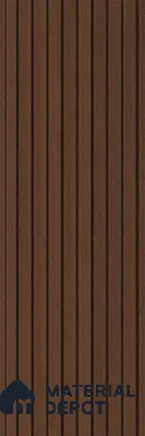 Mahogany 10 ft x 8.2 inch Vertica Design Interior & Exterior Wall & Ceiling Panel - 20 mm | Suitable for Balcony, Facade & Open Area | Width is Subjected to 5% Variation