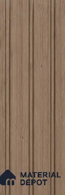 Chestnut 10 ft x 1 ft (3060x340 mm) Soffit Design Interior & Exterior Wall & Ceiling Panel - 12 mm | Suitable for Balcony, Facade & Open Area | Width is Subjected to 5% Variation