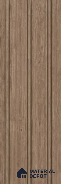 Chestnut 10 ft x 1 ft (3060x340 mm) Soffit Design Interior & Exterior Wall & Ceiling Panel - 12 mm | Suitable for Balcony, Facade & Open Area | Width is Subjected to 5% Variation
