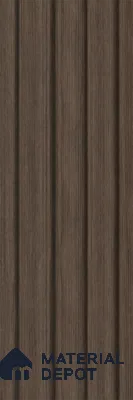 Royal Nut 10 ft x 0.86 ft (3060x265 mm) Louvers Design Interior & Exterior Wall & Ceiling Panel - 14 mm | Suitable for Balcony, Facade & Open Area | Width is Subjected to 5% Variation