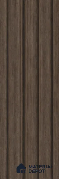 Royal Nut 10 ft x 0.86 ft (3060x265 mm) Louvers Design Interior & Exterior Wall & Ceiling Panel - 14 mm | Suitable for Balcony, Facade & Open Area | Width is Subjected to 5% Variation