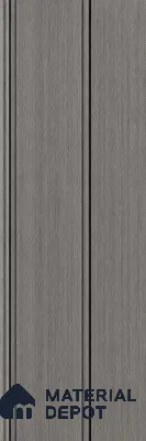 Ashwood Grey 10 ft x 1 ft (3060x340 mm) Duo Design Interior & Exterior Wall & Ceiling Panel - 12 mm | Suitable for Balcony, Facade & Open Area | Width is Subjected to 5% Variation