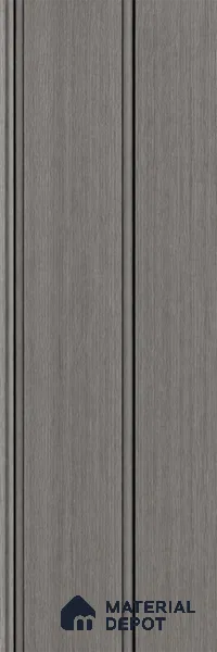 Ashwood Grey 10 ft x 1 ft (3060x340 mm) Duo Design Interior & Exterior Wall & Ceiling Panel - 12 mm | Suitable for Balcony, Facade & Open Area | Width is Subjected to 5% Variation