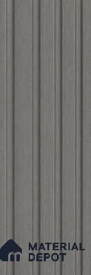 Ashwood Grey 10 ft x 0.86 ft (3060x265 mm) Louvers Design Interior & Exterior Wall & Ceiling Panel - 14 mm | Suitable for Balcony, Facade & Open Area | Width is Subjected to 5% Variation