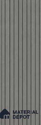 Ashwood Grey 10 ft x 8.2 inch Vertica Design Interior & Exterior Wall & Ceiling Panel - 20 mm | Suitable for Balcony, Facade & Open Area | Width is Subjected to 5% Variation