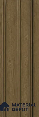 Spiced Walnut 10 ft x 1 ft (3060x340 mm) Soffit Design Interior & Exterior Wall & Ceiling Panel - 12 mm | Suitable for Balcony, Facade & Open Area | Width is Subjected to 5% Variation