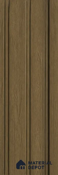 Spiced Walnut 10 ft x 1 ft (3060x340 mm) Soffit Design Interior & Exterior Wall & Ceiling Panel - 12 mm | Suitable for Balcony, Facade & Open Area | Width is Subjected to 5% Variation