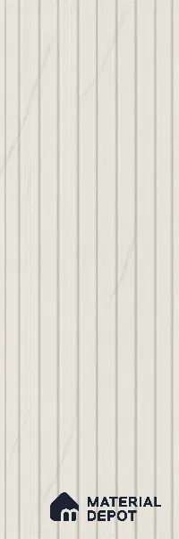 Statuario 10 ft x 8.2 inch Vertica Design Interior & Exterior Wall & Ceiling Panel - 20 mm | Suitable for Balcony, Facade & Open Area | Width is Subjected to 5% Variation