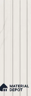 Statuario 10 ft x 0.86 ft (3060x265 mm) Louvers Design Interior & Exterior Wall & Ceiling Panel - 14 mm | Suitable for Balcony, Facade & Open Area | Width is Subjected to 5% Variation