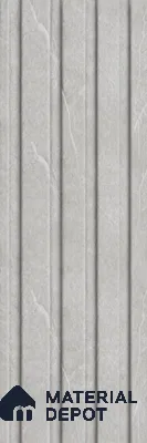 Armani Grey 10 ft x 0.86 ft (3060x265 mm) Louvers Design Interior & Exterior Wall & Ceiling Panel - 14 mm | Suitable for Balcony, Facade & Open Area | Width is Subjected to 5% Variation