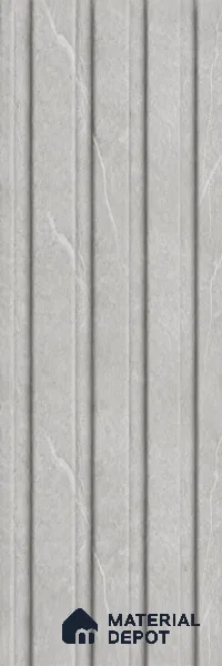 Armani Grey 10 ft x 0.86 ft (3060x265 mm) Louvers Design Interior & Exterior Wall & Ceiling Panel - 14 mm | Suitable for Balcony, Facade & Open Area | Width is Subjected to 5% Variation