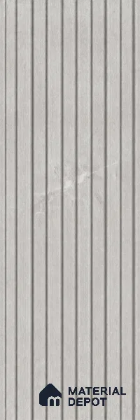 Armani Grey 10 ft x 8.2 inch Vertica Design Interior & Exterior Wall & Ceiling Panel - 20 mm | Suitable for Balcony, Facade & Open Area | Width is Subjected to 5% Variation