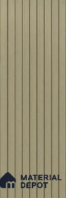 Gold 10 ft x 8.2 inch Vertica Design Interior & Exterior Wall & Ceiling Panel - 20 mm | Suitable for Balcony, Facade & Open Area | Width is Subjected to 5% Variation