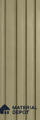 Gold 10 ft x 0.86 ft (3060x265 mm) Louvers Design Interior & Exterior Wall & Ceiling Panel - 14 mm | Suitable for Balcony, Facade & Open Area | Width is Subjected to 5% Variation