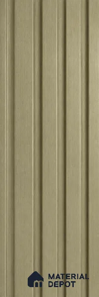 Gold 10 ft x 0.86 ft (3060x265 mm) Louvers Design Interior & Exterior Wall & Ceiling Panel - 14 mm | Suitable for Balcony, Facade & Open Area | Width is Subjected to 5% Variation