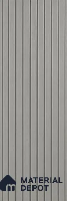 Silver 10 ft x 8.2 inch Vertica Design Interior & Exterior Wall & Ceiling Panel - 20 mm | Suitable for Balcony, Facade & Open Area | Width is Subjected to 5% Variation