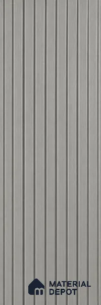 Silver 10 ft x 8.2 inch Vertica Design Interior & Exterior Wall & Ceiling Panel - 20 mm | Suitable for Balcony, Facade & Open Area | Width is Subjected to 5% Variation