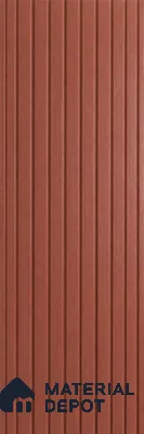 Copper 10 ft x 8.2 inch Vertica Design Interior & Exterior Wall & Ceiling Panel - 20 mm | Suitable for Balcony, Facade & Open Area | Width is Subjected to 5% Variation