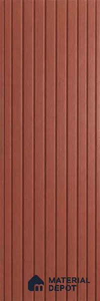 Copper 10 ft x 8.2 inch Vertica Design Interior & Exterior Wall & Ceiling Panel - 20 mm | Suitable for Balcony, Facade & Open Area | Width is Subjected to 5% Variation