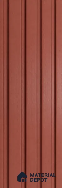 Copper 10 ft x 0.86 ft (3060x265 mm) Louvers Design Interior & Exterior Wall & Ceiling Panel - 14 mm | Suitable for Balcony, Facade & Open Area | Width is Subjected to 5% Variation