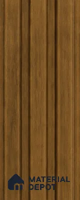 Oak Wood Ocre 10 ft x 0.5 ft (3060x150 mm) Linea Design Interior & Exterior Wall & Ceiling Panel - 15 mm | Suitable for Balcony, Facade & Open Area | Width is Subjected to 5% Variation