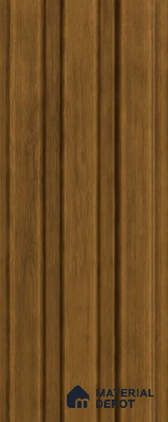 Oak Wood Ocre 10 ft x 0.5 ft (3060x150 mm) Linea Design Interior & Exterior Wall & Ceiling Panel - 15 mm | Suitable for Balcony, Facade & Open Area | Width is Subjected to 5% Variation