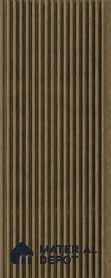 Spiced Walnut 10 ft x 0.68 ft (3060x208 mm) Curve Design Interior & Exterior Wall & Ceiling Panel - 10 mm | Suitable for Balcony, Facade & Open Area | Width is Subjected to 5% Variation