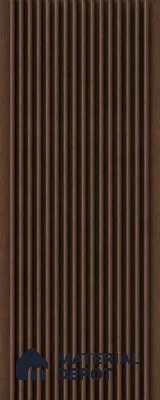 Mahogany 10 ft x 0.68 ft (3060x208 mm) Curve Design Interior & Exterior Wall & Ceiling Panel - 10 mm | Suitable for Balcony, Facade & Open Area | Width is Subjected to 5% Variation