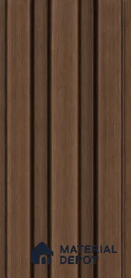 Mahogany 10 ft x 0.5 ft (3060x150 mm) Linea Design Interior & Exterior Wall & Ceiling Panel - 15 mm | Suitable for Balcony, Facade & Open Area | Width is Subjected to 5% Variation