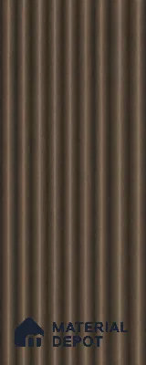 Royal Nut 10 ft x 0.45 ft (3060x140 mm) Pyramid Design Interior & Exterior Wall & Ceiling Panel - 14 mm | Suitable for Balcony, Facade & Open Area | Width is Subjected to 5% Variation