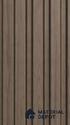 Royal Nut 10 ft x 0.5 ft (3060x150 mm) Linea Design Interior & Exterior Wall & Ceiling Panel - 15 mm | Suitable for Balcony, Facade & Open Area | Width is Subjected to 5% Variation