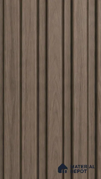 Royal Nut 10 ft x 0.5 ft (3060x150 mm) Linea Design Interior & Exterior Wall & Ceiling Panel - 15 mm | Suitable for Balcony, Facade & Open Area | Width is Subjected to 5% Variation