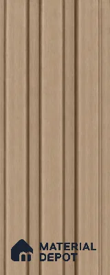 Beech Wood 10 ft x 0.5 ft (3060x150 mm) Linea Design Interior & Exterior Wall & Ceiling Panel - 15 mm | Suitable for Balcony, Facade & Open Area | Width is Subjected to 5% Variation